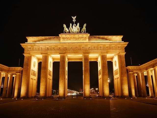 Brandenburger Tor in Berlin. Sehenswürdigkeit